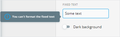 Fixed text property type example