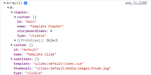 getSlides response example